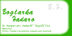 boglarka hadaro business card